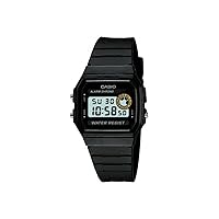 Casio Men's Core F94WA-8 Black Resin Quartz Watch with Digital Dial
