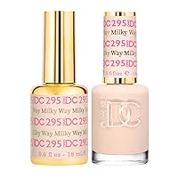 DND DC Duo 295 Milky Way - Gel & Matching Lacquer Polish, 0.6 Ounce (Pack of 2), DNDDC295M