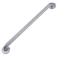Amazon Basics Bathroom Handicap Safety Grab Bar, 42 Inch Length, 1.25 Inch Diameter, Stainless Steel