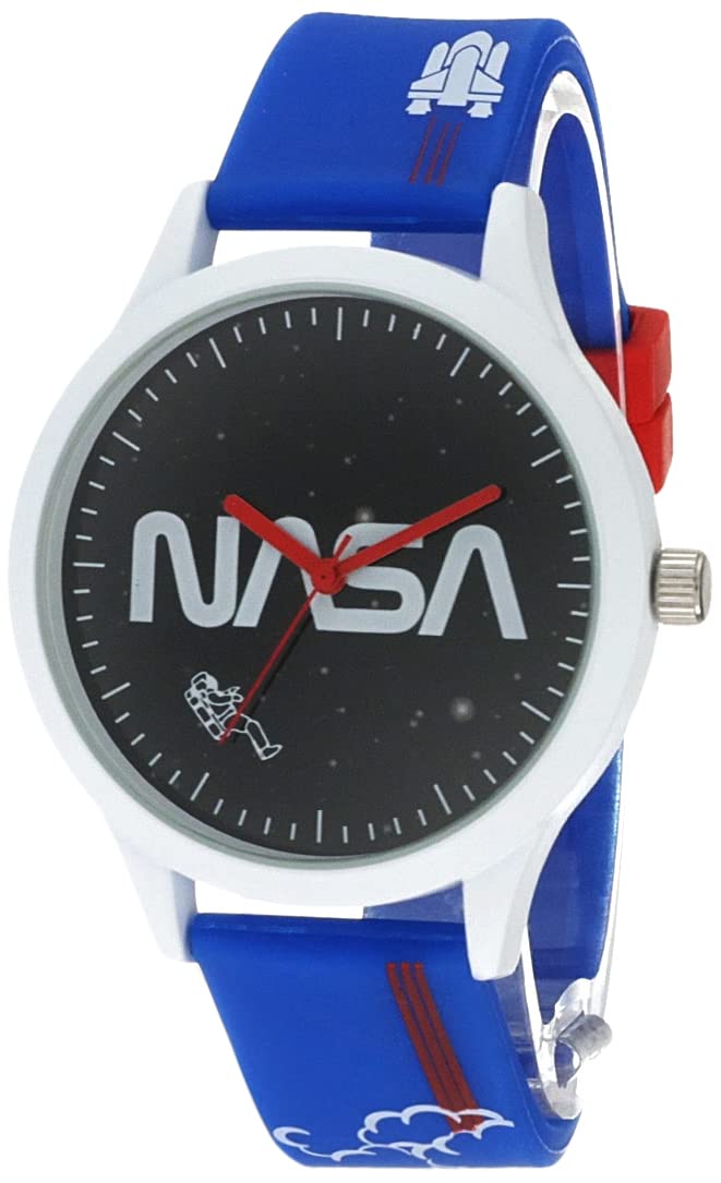 Accutime NASA Analog Quartz Wrist Watch, Cool Inexpensive Gift & Party Favor for Toddlers, Boys, Girls, Adults