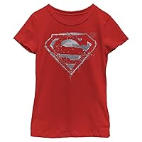 DC Comics Kids' Superman Splatter Chrome T-Shirt
