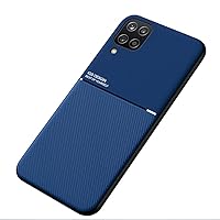 Mowen Case Cover Bumper Built-in Metal Plate for Samsung Galaxy A12 - Blue