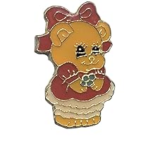 Pack of 50 Girl Teddy Bear In Red Dress Bike Motorcycle Hat Cap Lapel Pin HP461