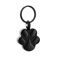 Cremation Keychain for Ashes Dog Paw Print Shaped Urn Keychain Ashes Holder Keepsake Cremation Jewelry Memorial Pendant