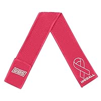 We Ball Sports Streamer Football Towel, Sports Towel with Hook and Loop Fastener to Clean Football Visor and Gloves (Pink)