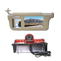 VS707V Sun Visor Rear View Monitor & Reversing Camera for Chevrolet Express/GMC Savana 1500 2500 3500 Van