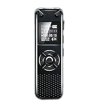 Professional Voice Activated Digital Audio Recorder Recording Dictaphone WAV MP3 Player (Color : As Shown, Size : 16GB)