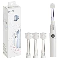 Brilliant Lumi 360 Round Head Travel Sonic Electric Toothbrush for Adults - Tooth Brush with LED Microfiber Bristles Gentle Sonic Technology for a Smile, Vibrating Toothbrush, 4 Brush Heads