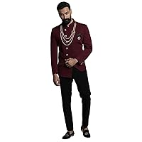 Elina fashion Men's Bandhgala Jodhpuri Nehru Jacket Waistcoat Top Indian Stitched Readymade Festive Wear