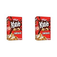 Kellogg’s Krave Breakfast Cereal, 7 Vitamins and Minerals, Kids Snacks, Chocolate, 11.4oz Box (1 Box) (Pack of 2)