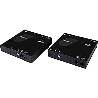 StarTech.com HDMI Over IP Extender - 1080p - HDMI Video and USB Over IP Distribution Kit with Video Wall Support - HDMI and USB Over LAN (ST12MHDLANU)