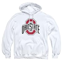 LOGOVISION The Ohio State University Official Distressed Primary Logo Unisex Adult Pull-Over Hoodie