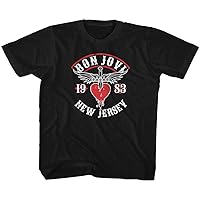 Bon Jovi Rock Band 1983 New Jersey Dagger in Heart Toddler T-Shirt Tee