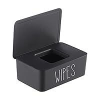 Baby Wipes Dispenser for Bathroom Flushable Wipes Container Sleek Butt Wipes Holder Refillable Wipes Box Easy to Access,7.28