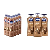 Vaseline Intensive Care Spray Moisturizer For Dry Skin Cocoa Radiant Made & Intensive Care Body Lotion for Dry Skin Cocoa Radiant Lotion Made with Ultra-Hydrating Lipids and Pure Cocoa Butter