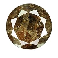 1.36 cts. CERTIFIED Round Cut Grayish Brown Color Loose Natural Diamond 20236 by IndiGems