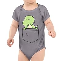 Dinosaur Pocket Baby Onesie - Boy Clothing - Gift Ideas for Son