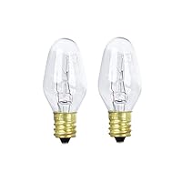 10-Watt C7 Appliance Incandescent Light Bulb (2-Pack)-Feit Electric-BP10C71/2/RP