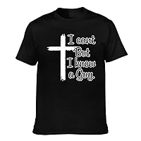 Jesus I Can't But I Know A Guy Shirts Funny Shirt Vintage Graphic Tees for Men Women -