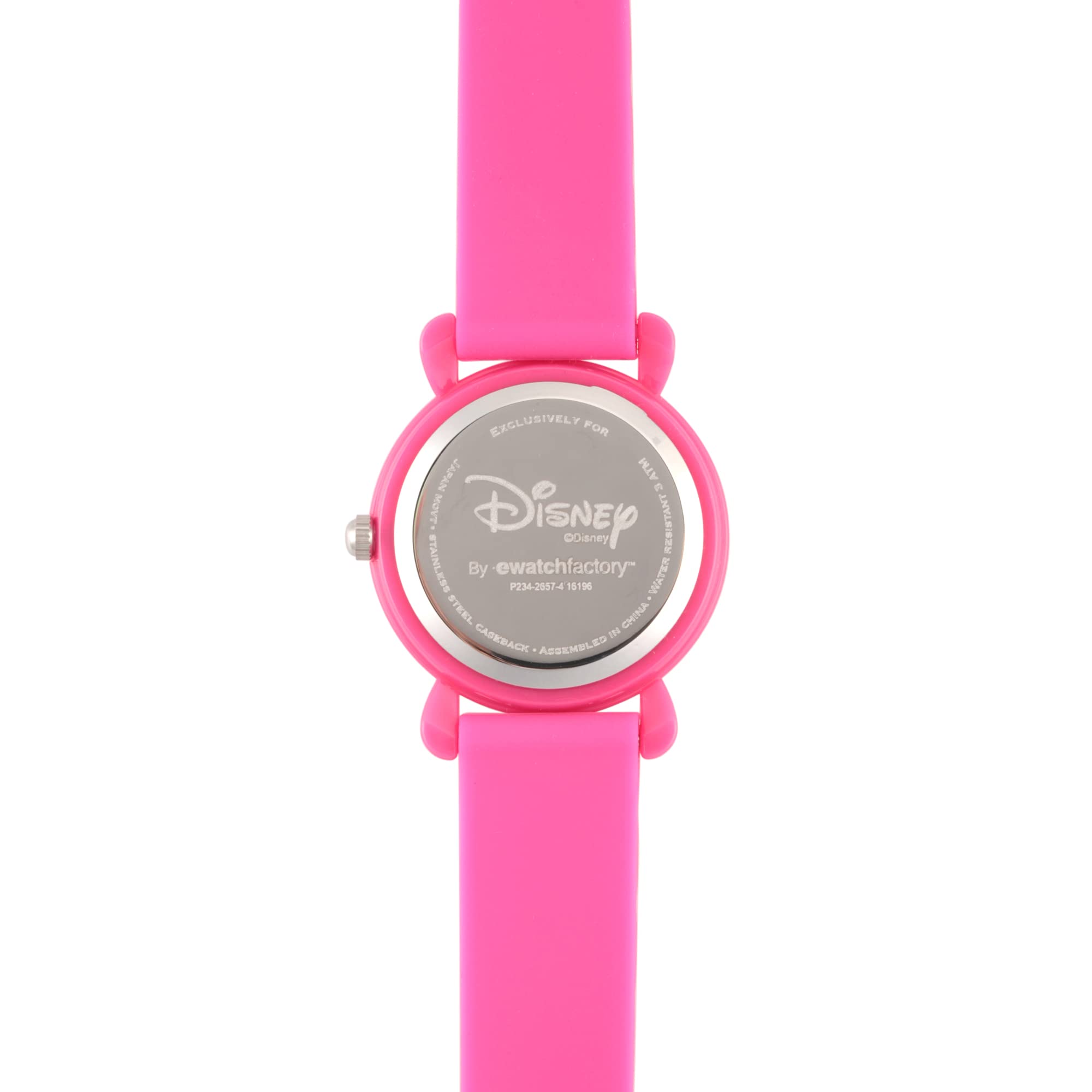 Disney Minnie Mouse Kids' Plastic Time Teacher Analog Quartz Silicone Strap Watch