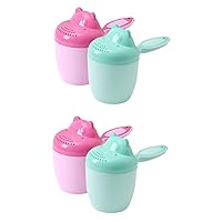 ERINGOGO 4pcs Children's Head Washing Cup Wash Hair Cup Shower Supply Shampoo Rinse Cup Rinser Cup Shower Cup Shampoo Scoops Sprinkler Waterfall Cup for Shower re-usable