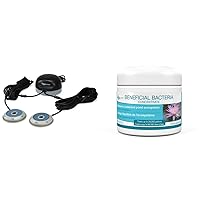 Aquascape 75000 Pond Air 2 (Double Outlet Aeration Kit) & Dry Beneficial Bacteria for Pond and Water Features, 4.4-Ounce | 98925,White
