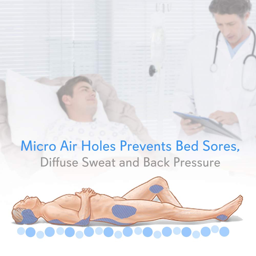 Serene Life Pressure Mattress Air Bubble Pad - Includes Electric Pump System Quiet, Inflatable Bed Air for Pressure, Ulcer and Pressure Sore Treatment - Standard Hospital Bed Size (SLAIRMATR45)