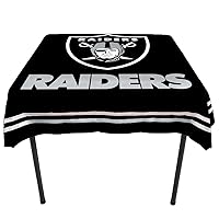 WinCraft Las Vegas Raiders Logo Tablecloth and Square Table Cover Overlay