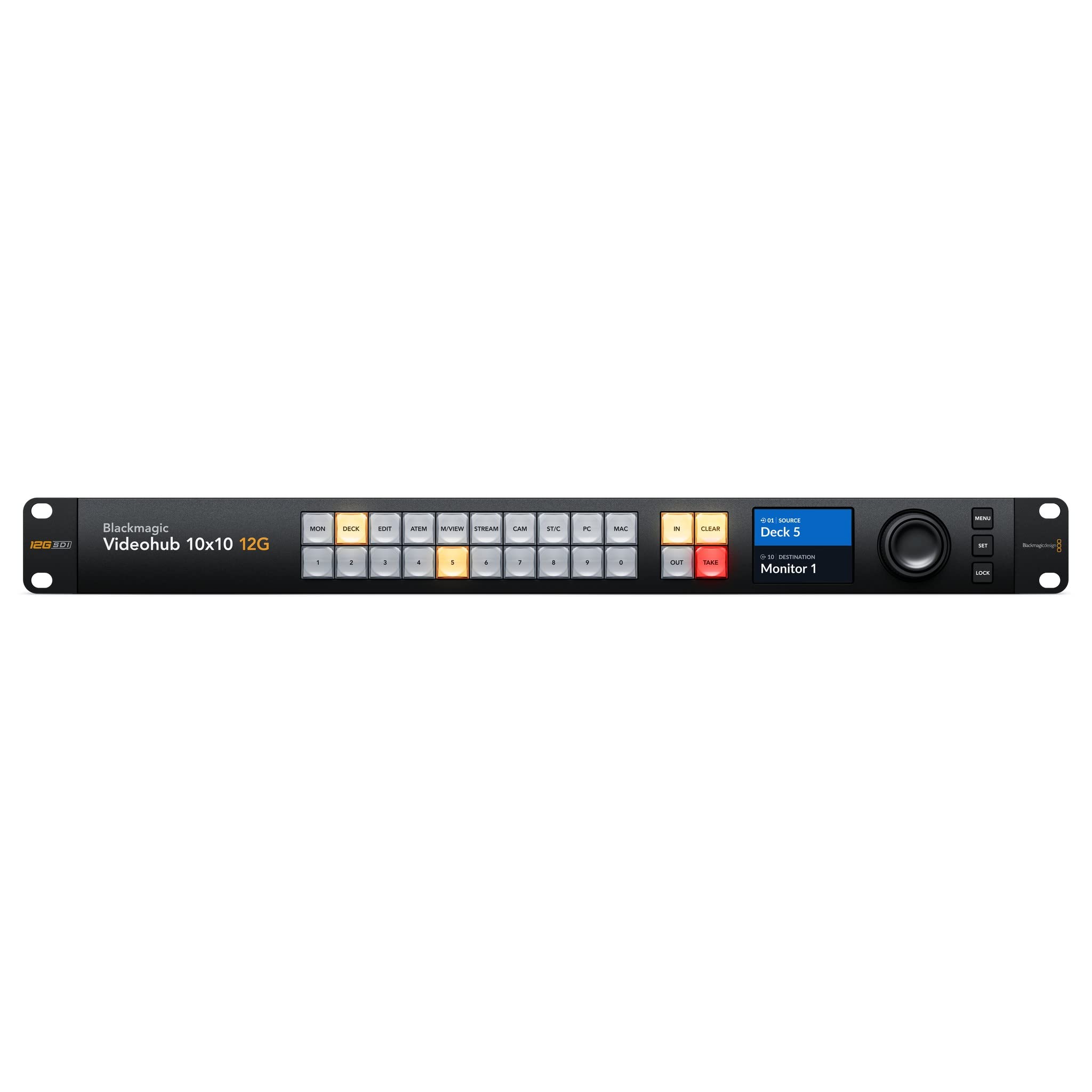 Blackmagic Design Videohub 12G Router, 10 Inputs and 10 Outputs