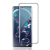 AQUOS R6 SH-51B Glass Film Tempered Glass Protective Film [3D Over Curvation] Yiunssy Asahi Glass Unlock Opening Design Easy to Apply High Sensitivity Bubble Prevention AQUOS R6 Film