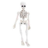 Movable Mr. Bones Skeleton Human Model Skull Full Body Mini Figure Toy Halloween