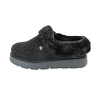 Skechers Women's Bobs Keepsakes Lite Casual Comfort Slippers, Black, 7.5 M US