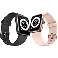 UMIDIGI UFit Pro His and Her Smart Watch Alexa Built-in,Fitness Tracker with Heart Rate, SpO2 and Sleep Monitor, 5ATM Waterproof HD Color Touchscreen Smart Watch for Couples