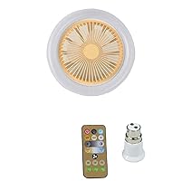 2-in-1 Fan Lamp E27 LED Light With B22 To E27 Converter 30W 3-color Light Ceiling Fan 3-Gear Adjust For Home Bedroom E27 Lamp Head Fan Light B22 To E27 Adapter For Bed Room Electric Fan Hanging Lamp