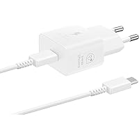 Samsung Fast Charger Adapter Energy Efficient Charger USB-C 25 Watt White EP-T2510N