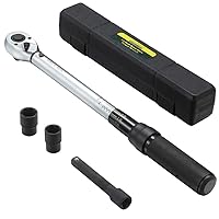 1/2-Inch Drive Click Torque Wrench (10-150 ft.-lb./13.6-203.3 Nm) Dual-Direction Adjustable Torque Wrench Set