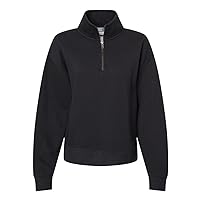 Women's Sueded Fleece Quarter-Zip Sweatshirt - W22713