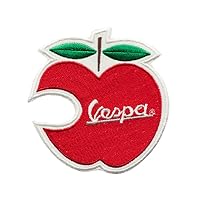 Embroidered Patch - Vespa (Red Apple)