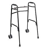 Dynarex Bariatric HD Steel Walker - Heavy Duty Walker for Seniors with Lightweight Strong Steel Frame, Padded Hand Grips - Weight Capacity: 700 Pounds