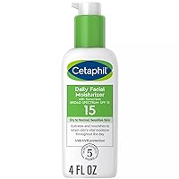 All Skin Types SPF 15 Daily Facial Moisturizer, 4.0 FL OZ ( Pack of 2 )
