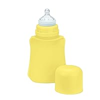 green sprouts Sprout Ware Baby Pocket Made from Silicone and Plants (8 oz.), Non-Toxic Silicone Plant-Based Plastic Baby Pocket Without BPA, BPS, BPF - Yellow