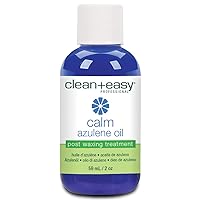 Calm - Azulene Oil, Use To Soothe Sore Irritated Skin, Remove Wax Residue After Hair Removal - Post Waxing Care Solution For Sensitive Skin, 2 oz