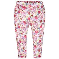Mayoral Chic Little Girls 2-9 Red/Multi Floral Print Woven Pants, Red,5