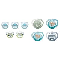 NUK Orthodontic Pacifiers, 6-18 Months, 5-Pack & Orthodontic Pacifier, 4-Pack, 18-36 Months