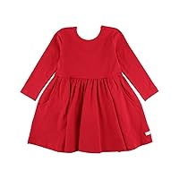 RuffleButts® Baby/Toddler Girls Knit Twirl Dress