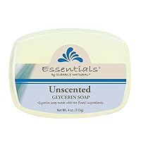 Essentials by Clearly Natural Glycerin Bar Soap, Unscented, 4 Ounce (Pack of 12)