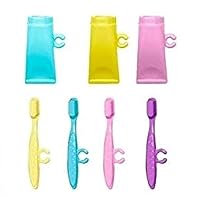 Mattel Replacement Barbie Size 4 Toothbrushes and 3 Lotions for Barbie 3-in-1 DreamCamper Vehicle Playset - GHL93, Pink, Purple, Yellow