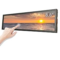 8.8 inch Wide Touch Screen Monitor LCD Display, 480x1920 LCD Monitor bar LCD Display Ultra Wide Screen Monitor for Windows Rpi4