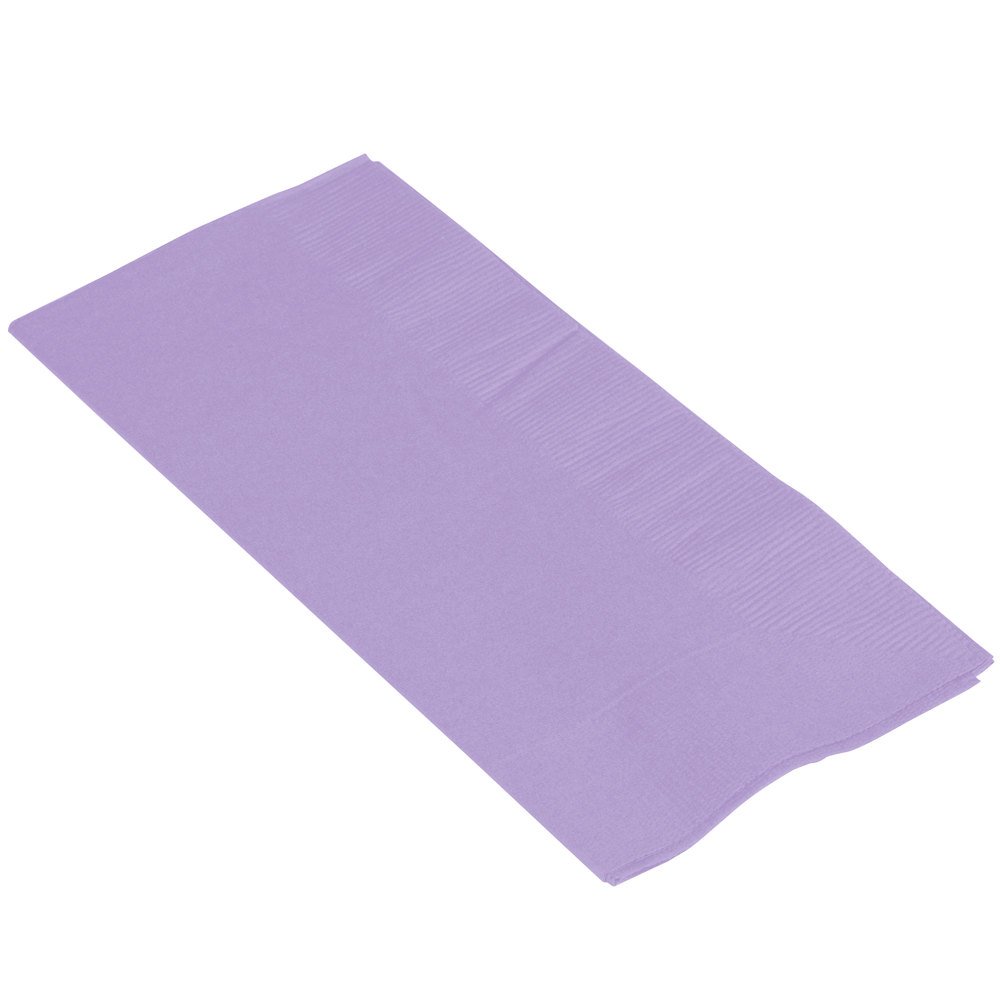Amscan Big Party Pack 2‑Ply Guest Towels, Lavender Paper Napkins, 40 Pieces