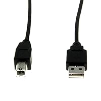 Rocstor Y10C115-B1 Premium High Speed USB 2.0-10 ft. USB Cable - 4 pin USB Type A (M) - 4 pin USB Type B (M) - Type A Male - Type B Male – for Printers, scanners, Black